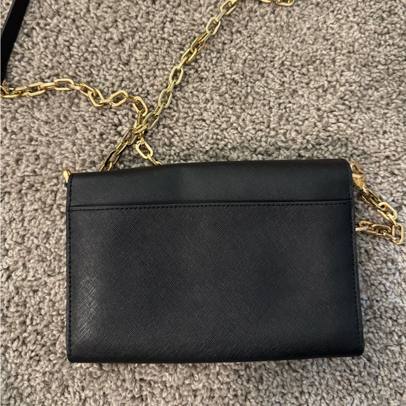 Tory Burch Black and Gold Clutch/Crossbody - Picture 2 of 9